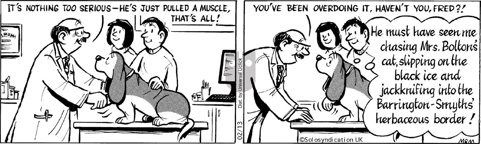 Fred Basset on Thursday February 13, 2014 Comic Strip