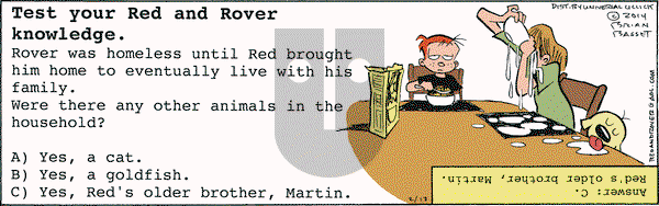 Red and Rover on Thursday February 13, 2014 Comic Strip