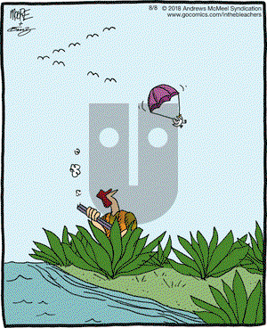 In the Bleachers on Wednesday August 8, 2018 Comic Strip