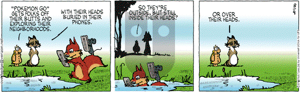 Over the Hedge on Thursday August 4, 2016 Comic Strip