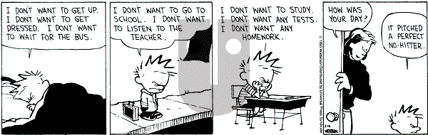 Calvin and Hobbes - Tuesday March 16, 1993 Comic Strip