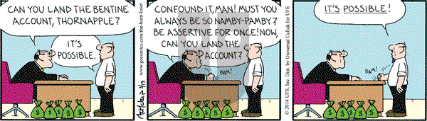 The Born Loser on Wednesday March 19, 2014 Comic Strip