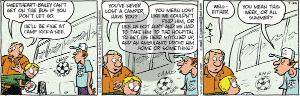 Cleats on Saturday July 26, 2003 Comic Strip
