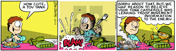 Garfield on Saturday October 11, 1986 Comic Strip