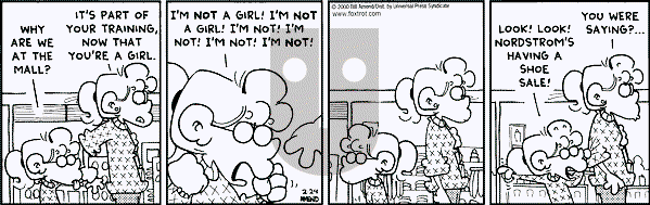 FoxTrot on Thursday February 24, 2000 Comic Strip