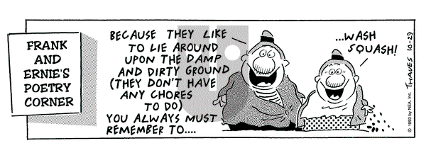 Frank and Ernest - Friday October 29, 1993 Comic Strip