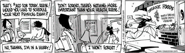 Rose is Rose on Saturday August 10, 2002 Comic Strip