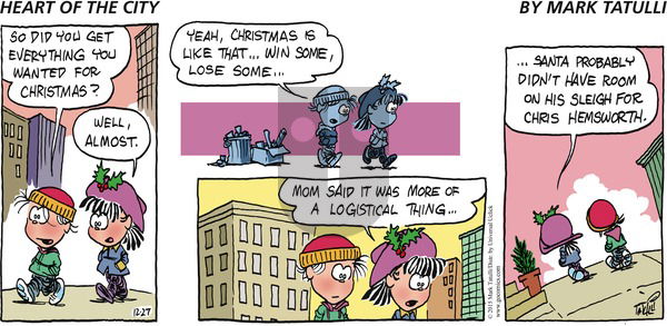 Heart of the City on Sunday December 27, 2015 Comic Strip
