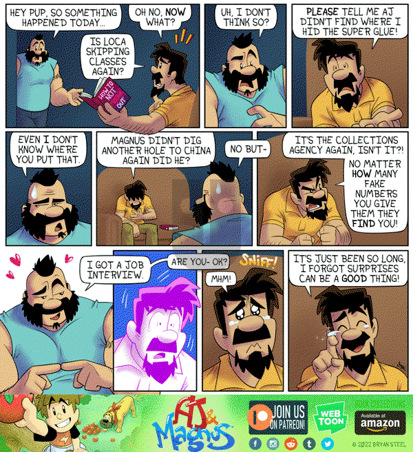 AJ and Magnus on Monday January 17, 2022 Comic Strip