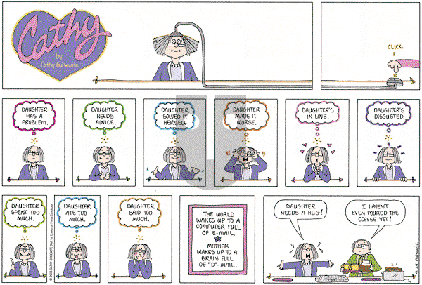 Cathy Classics - Sunday April 24, 2005 Comic Strip