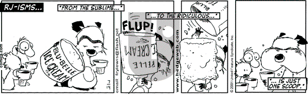 Over the Hedge on Monday October 1, 2001 Comic Strip