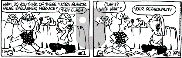 Luann on Saturday April 30, 1988 Comic Strip