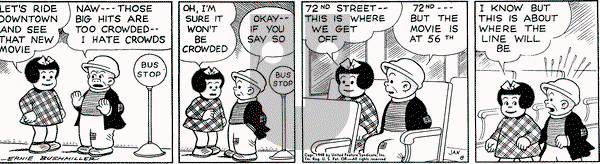 Nancy on Thursday January 8, 1948 Comic Strip