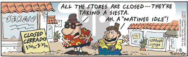 Frank and Ernest on Monday January 8, 2007 Comic Strip