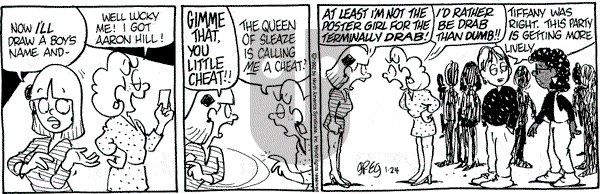 Luann on Friday January 24, 1992 Comic Strip