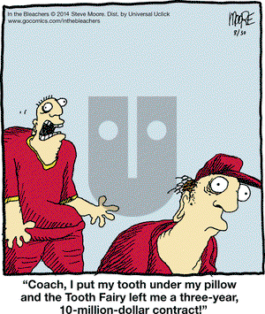 In the Bleachers on Saturday August 30, 2014 Comic Strip