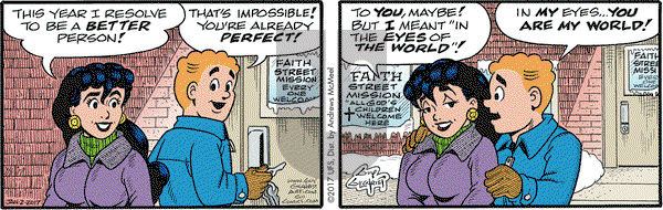 Nancy on Monday January 2, 2017 Comic Strip