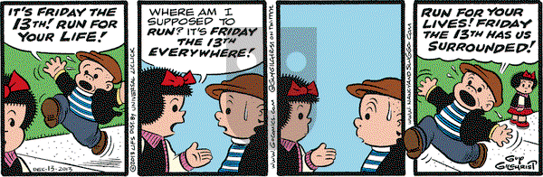 Nancy on Friday December 13, 2013 Comic Strip