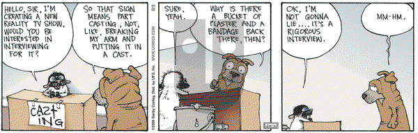 Get Fuzzy on Monday August 3, 2009 Comic Strip