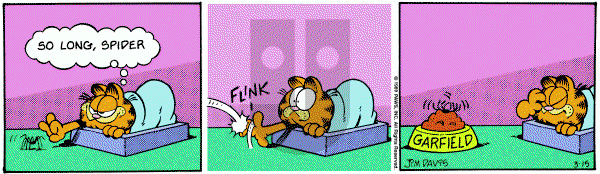 Garfield on Wednesday March 15, 1989 Comic Strip