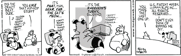 Over the Hedge on Thursday July 1, 1999 Comic Strip