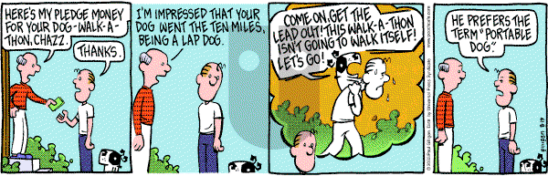 Pooch Cafe on Tuesday August 19, 2003 Comic Strip