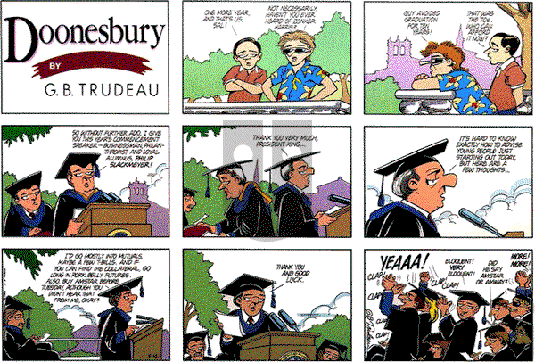 Doonesbury on Sunday May 14, 1989 Comic Strip