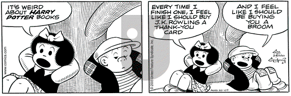 Nancy on Saturday August 20, 2005 Comic Strip