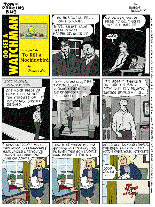 Tom the Dancing Bug on Friday February 20, 2015 Comic Strip