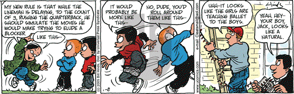 Cleats on Saturday January 8, 2005 Comic Strip