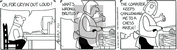 The Born Loser on Monday July 21, 1997 Comic Strip