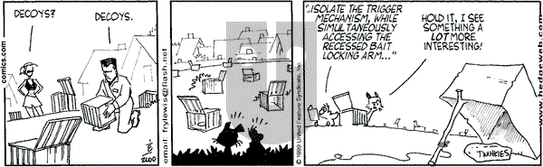Over the Hedge on Saturday January 8, 2000 Comic Strip