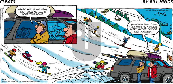 Cleats on Sunday January 7, 2007 Comic Strip