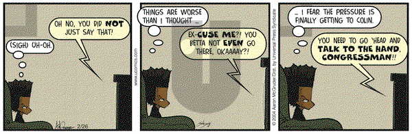 The Boondocks on Thursday February 26, 2004 Comic Strip