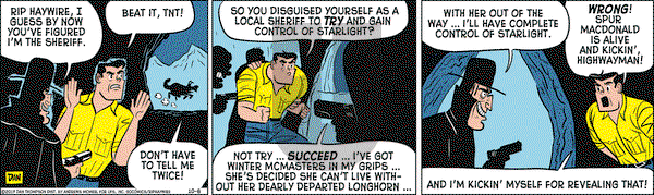 Rip Haywire on Friday October 6, 2017 Comic Strip