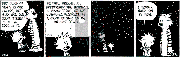 Calvin and Hobbes on Tuesday October 14, 2014 Comic Strip