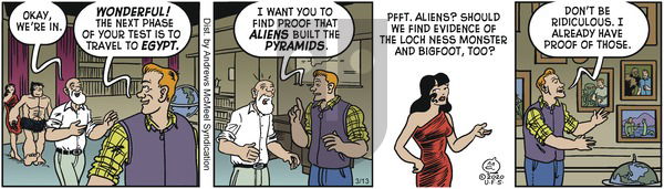 Alley Oop on Friday March 13, 2020 Comic Strip