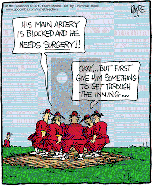 In the Bleachers on Friday June 1, 2012 Comic Strip