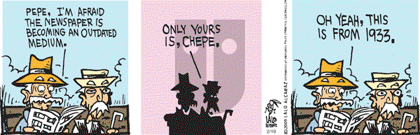 La Cucaracha on Thursday February 19, 2009 Comic Strip