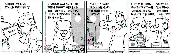 FoxTrot on Saturday October 24, 1998 Comic Strip