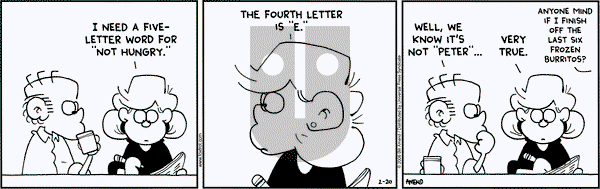 FoxTrot on Monday February 20, 2006 Comic Strip