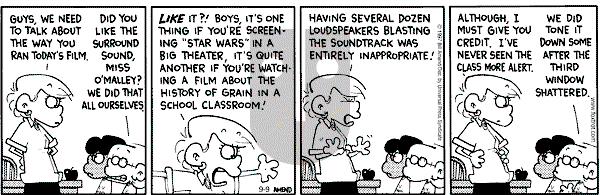 FoxTrot on Saturday September 9, 2000 Comic Strip