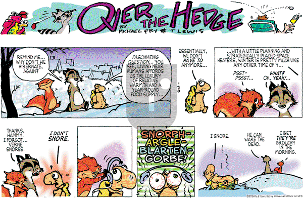 Over the Hedge - Sunday January 8, 2012 Comic Strip