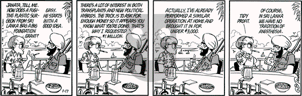 Doonesbury on Thursday January 17, 1985 Comic Strip