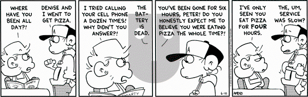 FoxTrot on Tuesday June 10, 2003 Comic Strip