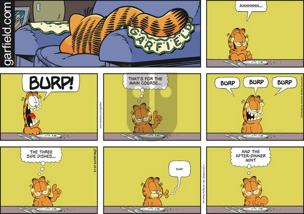 Garfield on Sunday October 13, 2019 Comic Strip