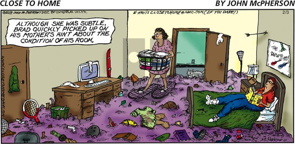 Close to Home on Sunday February 3, 2013 Comic Strip