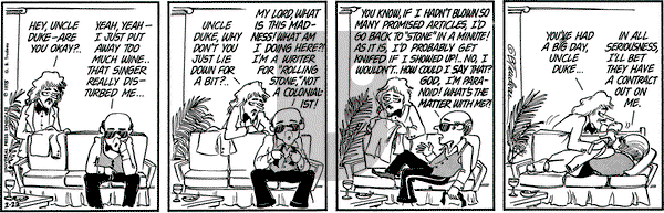 Doonesbury on Saturday February 22, 1975 Comic Strip