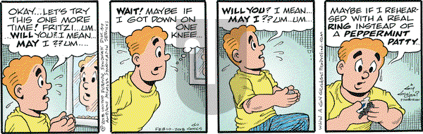 Nancy on Saturday February 10, 2018 Comic Strip