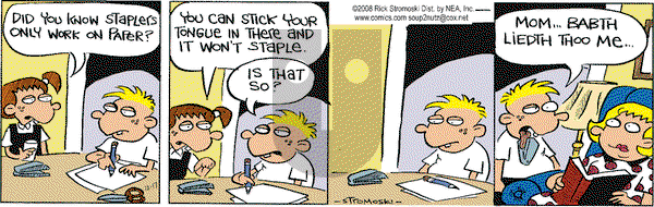 Soup to Nutz - Old on Wednesday December 17, 2008 Comic Strip